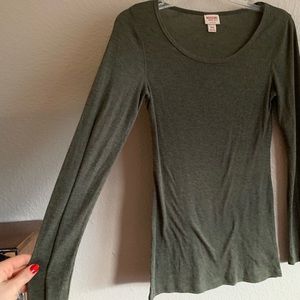 Target mossimo Army green long sleeve